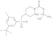 tert-Butyl 4-([3-fluoro-5-(trifluoromethyl)benzenesulfonyl]methyl)piperidine-1-carboxylate