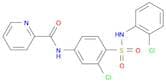 2-Pyridinecarboxamide, N-[3-chloro-4-[[(2-chlorophenyl)amino]sulfonyl]phenyl]-