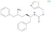 Thiazol-5-ylmethyl ((2R,5R)-5-amino-1,6-diphenylhexan-2-yl)carbamate hydrochloride