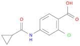 2-Chloro-4-[(cyclopropylcarbonyl)amino]benzoic acid