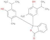 1(3H)-Isobenzofuranone, 3,3-bis[4-hydroxy-2-methyl-5-(1-methylethyl)phenyl]-