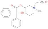 Piperidinium, 1-ethyl-3-[(2-hydroxy-2,2-diphenylacetyl)oxy]-1-methyl-, bromide (1:1)