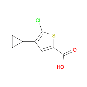 2-Thiophenecarboxylic acid, 5-chloro-4-cyclopropyl-