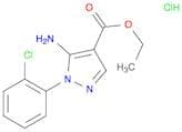 1H-Pyrazole-4-carboxylic acid, 5-amino-1-(2-chlorophenyl)-, ethyl ester, hydrochloride (1:1)