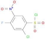2-Chloro-4-fluoro-5-nitrobenzene-1-sulfonyl chloride