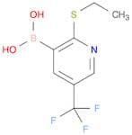 2-Ethylthio-5-trifluoromethylpyridine-3-boronic acid