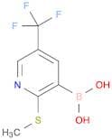 2-Methylthio-5-trifluoromethylpyridine-3-boronic acid