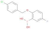 2-(4-Chlorophenylmethoxy)-5-fluorophenylboronic acid