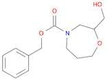 1,4-Oxazepine-4(5H)-carboxylic acid, tetrahydro-2-(hydroxymethyl)-, phenylmethyl ester