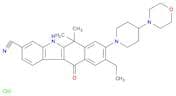 5H-Benzo[b]carbazole-3-carbonitrile, 9-ethyl-6,11-dihydro-6,6-dimethyl-8-[4-(4-morpholinyl)-1-pipe…