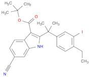 1H-Indole-3-carboxylic acid, 6-cyano-2-[1-(4-ethyl-3-iodophenyl)-1-methylethyl]-, 1,1-dimethylethy…