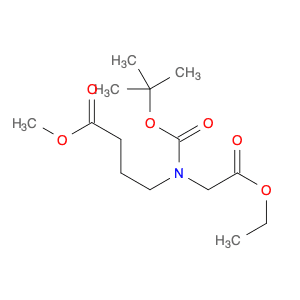 Butanoic acid, 4-[[(1,1-dimethylethoxy)carbonyl](2-ethoxy-2-oxoethyl)amino]-, methyl ester