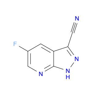1H-Pyrazolo[3,4-b]pyridine-3-carbonitrile, 5-fluoro-