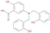 Benzoic acid, 5-[bis[(2-hydroxyphenyl)methyl]amino]-2-hydroxy-