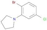 1-Bromo-4-chloro-2-pyrrolidinobenzene