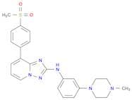 [1,2,4]Triazolo[1,5-a]pyridin-2-amine, N-[3-(4-methyl-1-piperazinyl)phenyl]-8-[4-(methylsulfonyl)p…