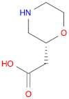 2-Morpholineacetic acid, (2R)-