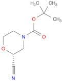 4-Morpholinecarboxylic acid, 2-cyano-, 1,1-dimethylethyl ester, (2R)-