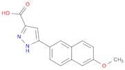 1H-Pyrazole-3-carboxylic acid, 5-(6-methoxy-2-naphthalenyl)-