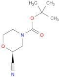 4-Morpholinecarboxylic acid, 2-cyano-, 1,1-dimethylethyl ester, (2S)-