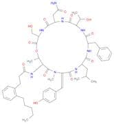 L-Serine, N-[1-oxo-3-(2-pentylphenyl)propyl]-L-threonyl-(αE)-α,β-didehydro-N-methyltyrosyl-L-leucy…