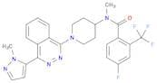 Benzamide, 4-fluoro-N-methyl-N-[1-[4-(1-methyl-1H-pyrazol-5-yl)-1-phthalazinyl]-4-piperidinyl]-2-(…