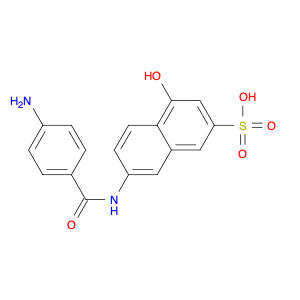 2-Naphthalenesulfonic acid, 7-[(4-aminobenzoyl)amino]-4-hydroxy-