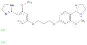 2-Imidazoline, 2,2'-[trimethylenebis[oxy(3-methoxy-p-phenylene)]]di-, dihydrochloride (6CI)