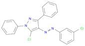 1H-Pyrazole, 5-chloro-4-[2-(3-chlorophenyl)diazenyl]-1,3-diphenyl-