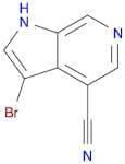 1H-Pyrrolo[2,3-c]pyridine-4-carbonitrile, 3-bromo-