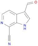1H-Pyrrolo[2,3-c]pyridine-7-carbonitrile, 3-formyl-