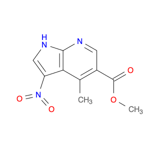 1H-Pyrrolo[2,3-b]pyridine-5-carboxylic acid, 4-methyl-3-nitro-, methyl ester