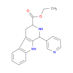 1H-Pyrido[3,4-b]indole-3-carboxylic acid, 2,3,4,9-tetrahydro-1-(3-pyridinyl)-, ethyl ester