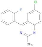 Quinazoline, 6-chloro-4-(2-fluorophenyl)-2-methyl-