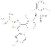 Benzenesulfonamide, N-[3-[5-(2-chloro-4-pyrimidinyl)-2-(1,1-dimethylethyl)-4-thiazolyl]-2-fluoroph…