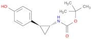 tert-Butyl N-[(1R,2S)-rel-2-(4-hydroxyphenyl)cyclopropyl]carbamate