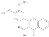 4H-1-Benzopyran-3-carboxylic acid, 2-(3,4-dimethoxyphenyl)-4-oxo-
