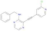 N-Benzyl-3-((2-chloropyridin-4-yl)ethynyl)pyrazin-2-amine