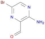 2-Pyrazinecarboxaldehyde, 3-amino-6-bromo-