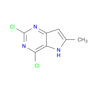 5H-Pyrrolo[3,2-d]pyrimidine, 2,4-dichloro-6-methyl-