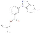Benzoic acid, 3-(5-iodo-1H-indazol-1-yl)-, 2-methylpropyl ester