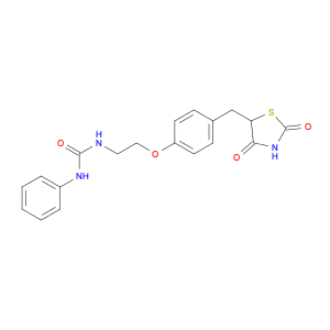 Urea, N-[2-[4-[(2,4-dioxo-5-thiazolidinyl)methyl]phenoxy]ethyl]-N'-phenyl-