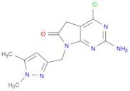 2-Amino-4-chloro-7-((1,3-dimethyl-1H-pyrazol-5-yl)methyl)-5H-pyrrolo[2,3-d]pyrimidin-6(7H)-one