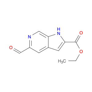 1H-Pyrrolo[2,3-c]pyridine-2-carboxylic acid, 5-formyl-, ethyl ester
