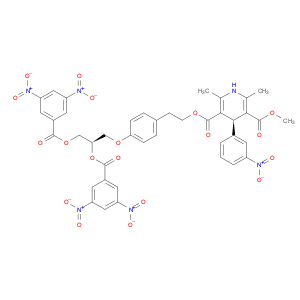 3,5-Pyridinedicarboxylic acid, 1,4-dihydro-2,6-dimethyl-4-(3-nitrophenyl)-, 3-[2-[4-[(2R)-2,3-bis[…