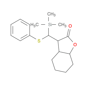 2(3H)-Benzofuranone, hexahydro-3-[(phenylthio)(trimethylsilyl)methyl]-
