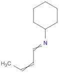 Cyclohexanamine, N-2-buten-1-ylidene-