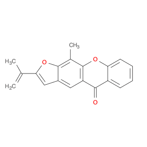 5H-Furo[3,2-b]xanthen-5-one, 11-methyl-2-(1-methylethenyl)-