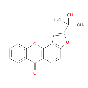6H-Furo[2,3-c]xanthen-6-one, 2-(1-hydroxy-1-methylethyl)-