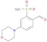 Benzaldehyde, 2-(methylsulfonyl)-4-(4-morpholinyl)-